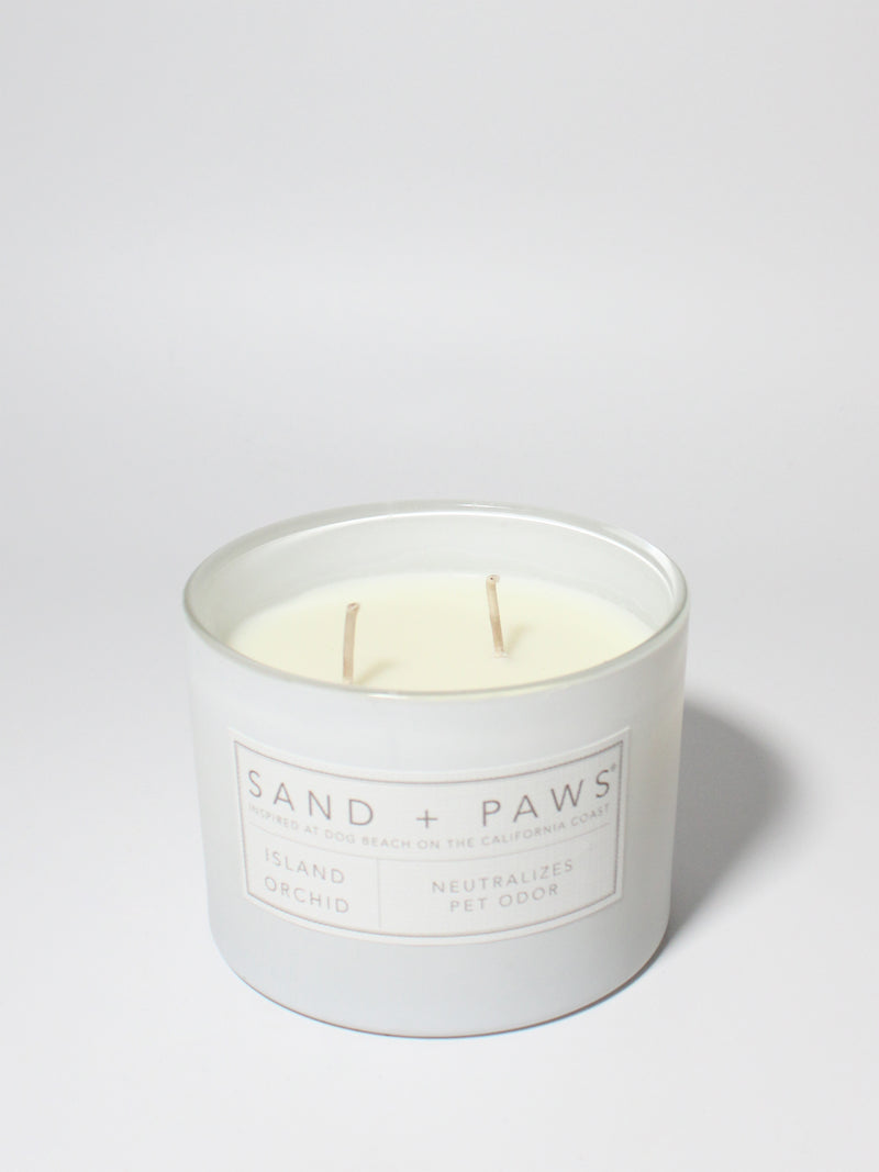 Sand + Paws Island Orchid 12 oz scented candle